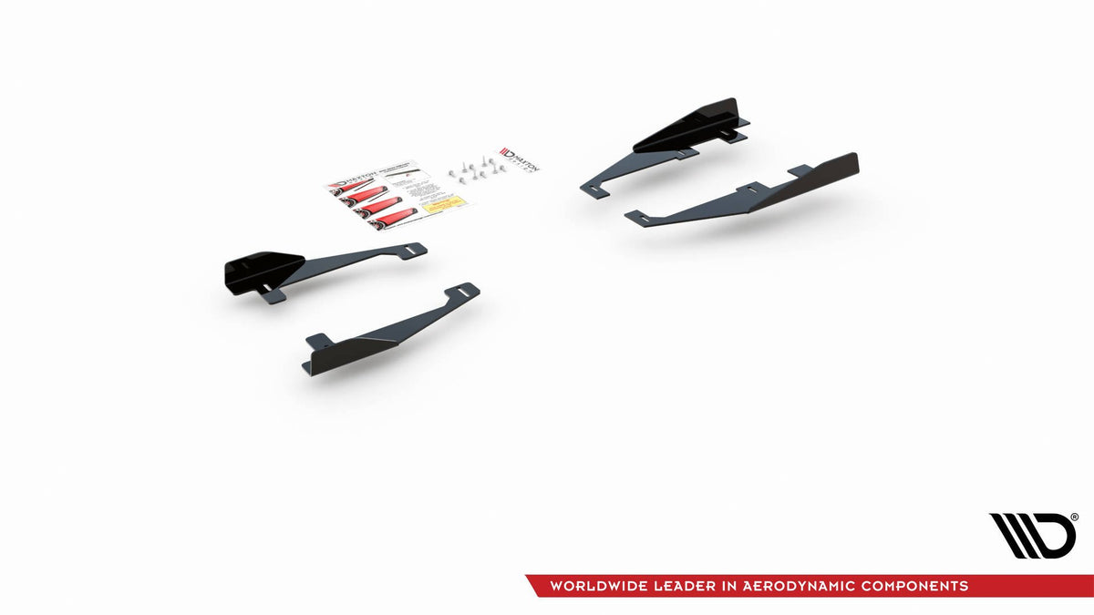 Seitenschweller Flaps passend für VW Arteon R-Line Limousine / Shooting Brake Mk1 schwarz Hochglanz – Ansicht 6
