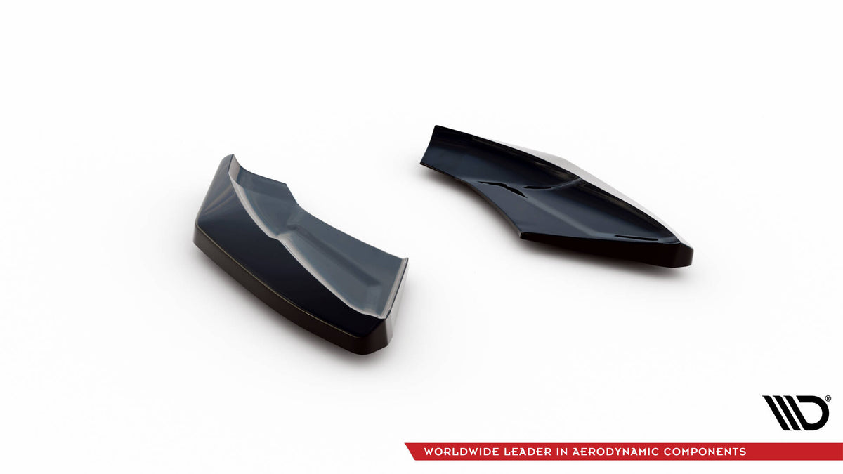 Heck Ansatz Flaps Diffusor passend für Audi TT S 8S Facelift schwarz Hochglanz – Ansicht 6