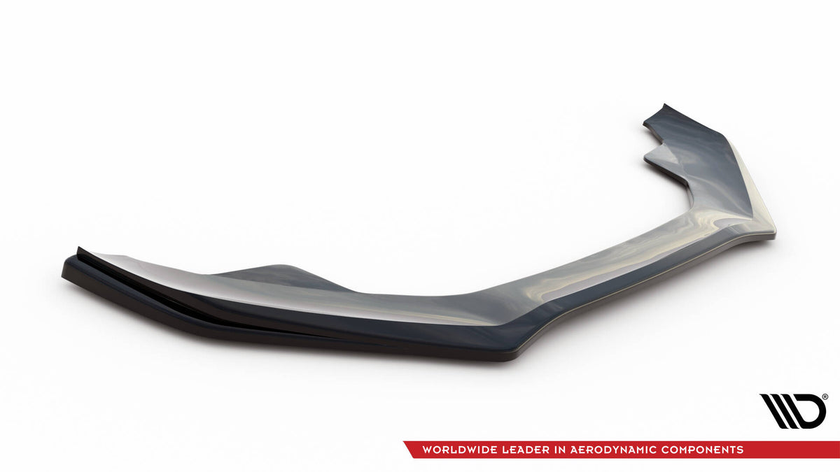 Street+ Spoilerlippe Front Ansatz V.4 passend für Audi A4 S-Line / S4 B8 Facelift schwarz Hochglanz – Ansicht 4