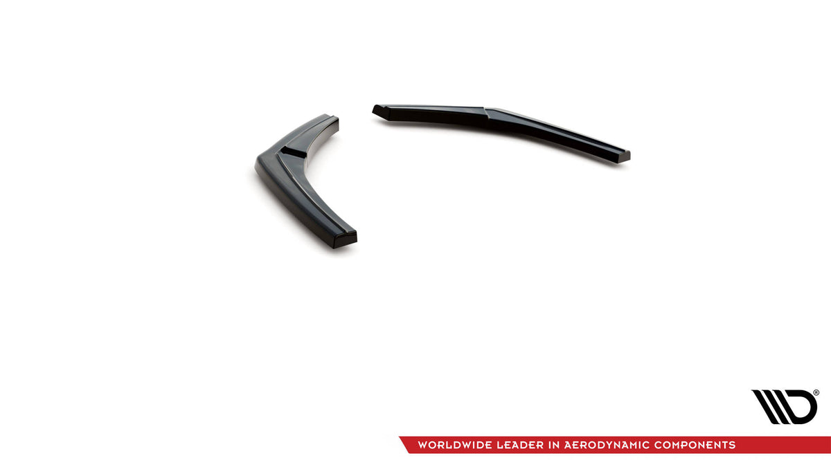 Heck Ansatz Flaps Diffusor passend für BMW 1er F20/F21 M-Power Facelift schwarz Hochglanz – Ansicht 6