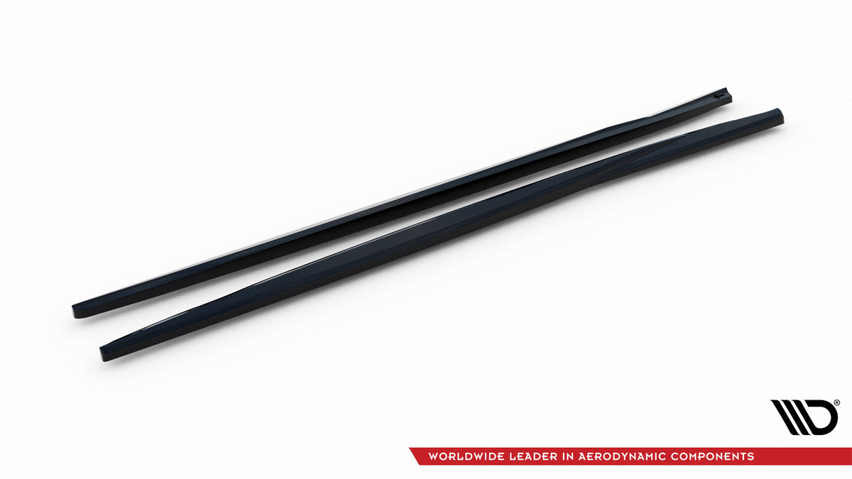 Street+ Seitenschweller Leisten passend für VW Scirocco Mk3 Facelift schwarz Hochglanz – Ansicht 5