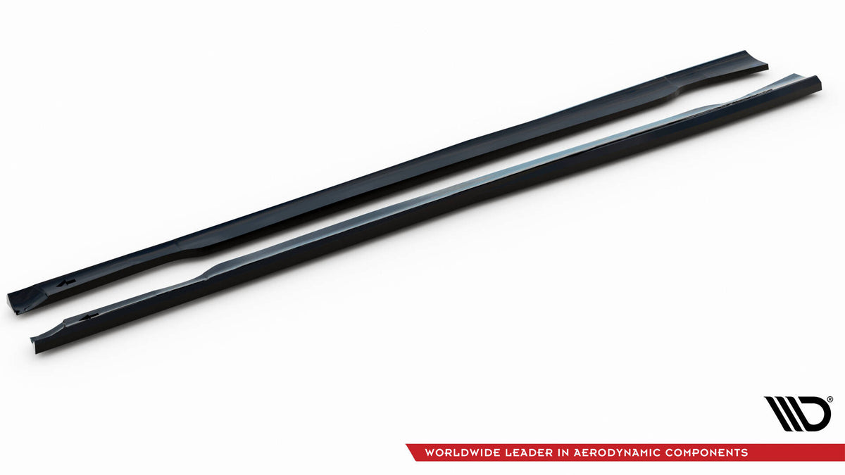 Street+ Seitenschweller Leisten passend für Ford Mondeo ST-Line Limousine Mk4 Facelift schwarz Hochglanz – Ansicht 6