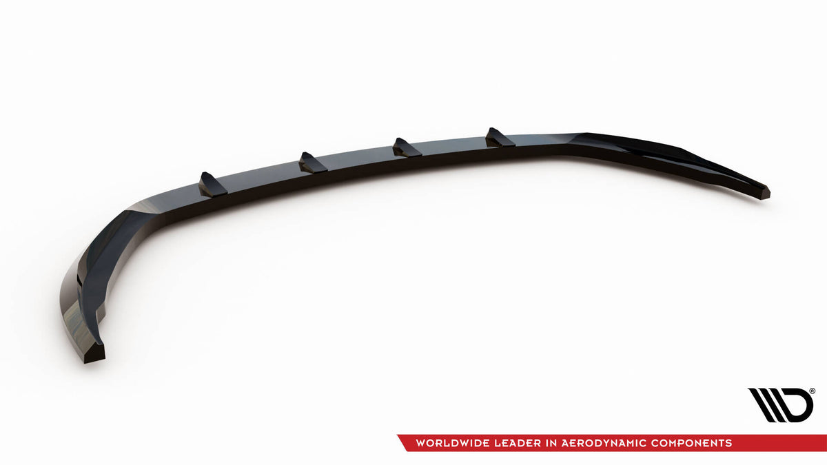 Street+ Spoilerlippe Front Ansatz V.2 passend für Opel Astra L (MK6) schwarz Hochglanz – Ansicht 6
