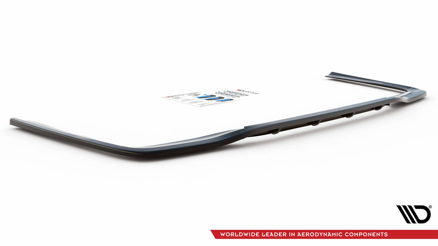 Street+ Mittlerer Diffusor RACE passend für Mercedes-Benz E AMG-Line Limousine W212 Facelift schwarz Hochglanz – Ansicht 5