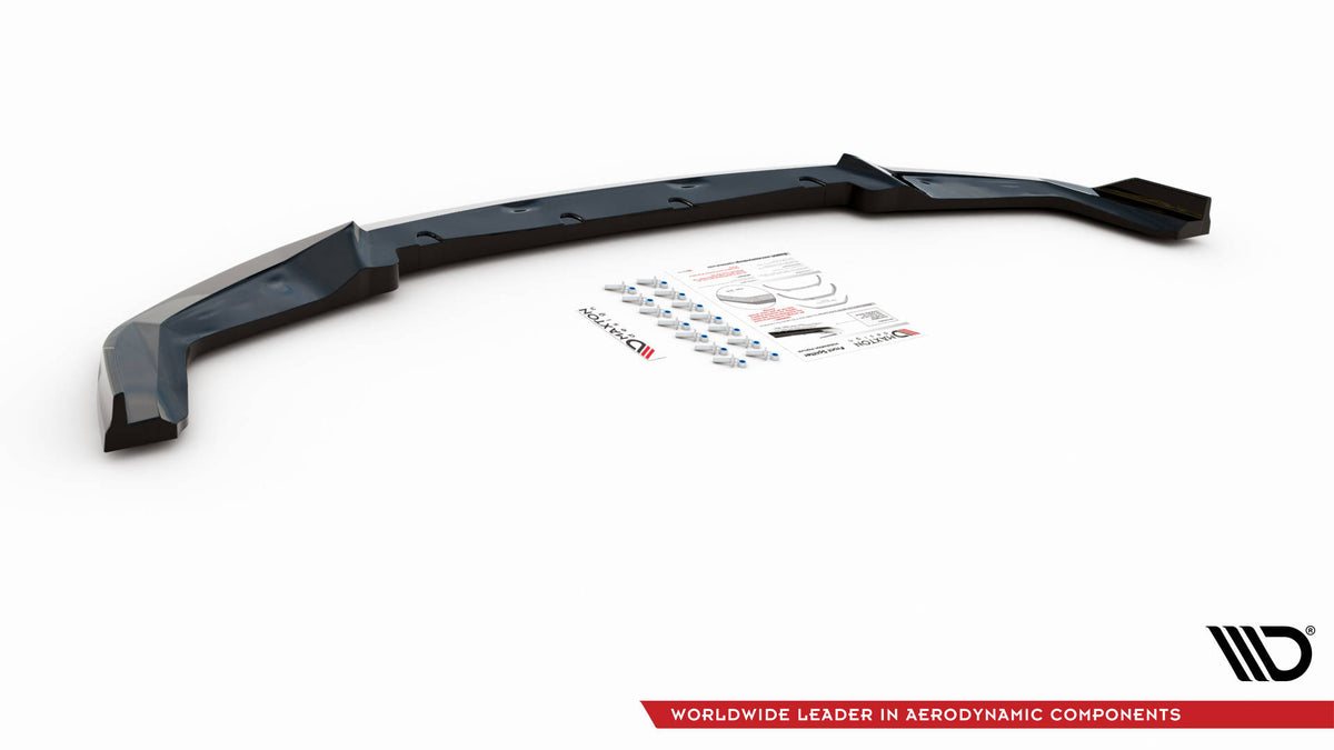 Street+ Spoilerlippe Front Ansatz V.2 passend für BMW M2 Competition F87 schwarz Hochglanz – Ansicht 6