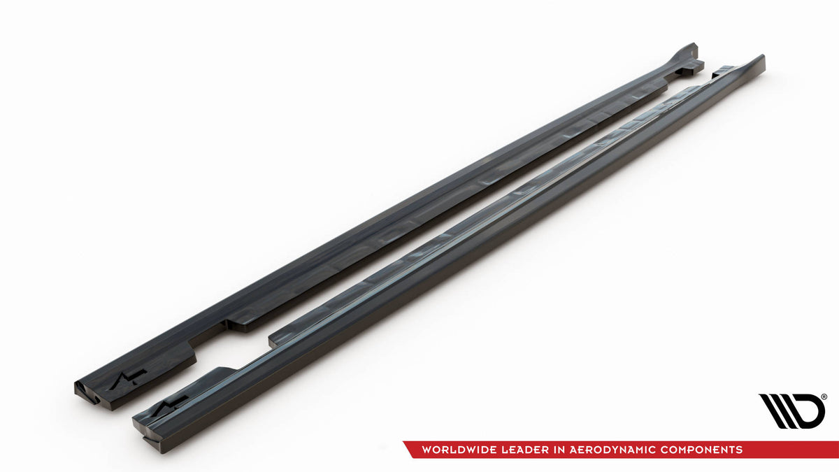 Street+ Seitenschweller Leisten passend für Citroen Berlingo Mk3 schwarz Hochglanz – Ansicht 6