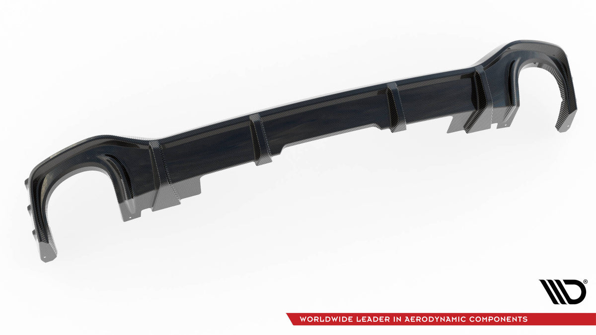 Prepreg Carbon Fiber Diffusor Heck Ansatz passend für Audi RSQ8 Mk1 – Ansicht 10