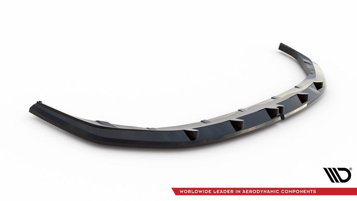 Street+ Spoilerlippe Front Ansatz V.1 passend für BMW 1er M-Paket F70 schwarz Hochglanz – Ansicht 5