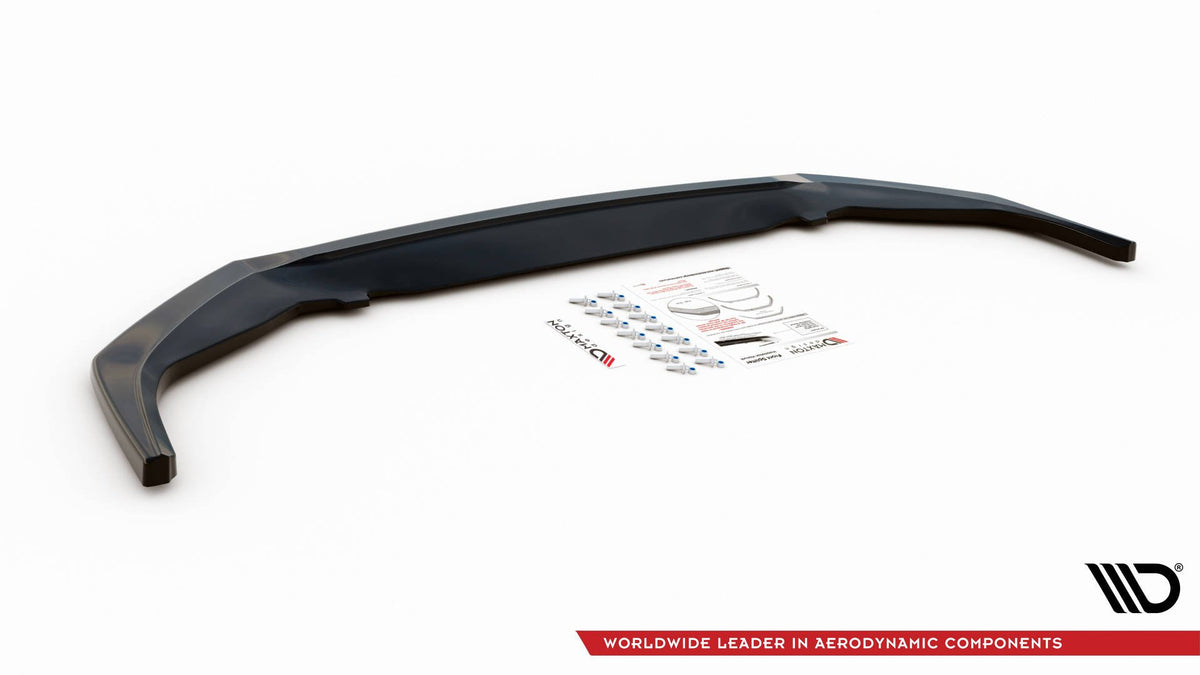 Street+ Spoilerlippe Front Ansatz V.1 passend für Toyota GR Yaris Mk4 schwarz Hochglanz – Ansicht 7