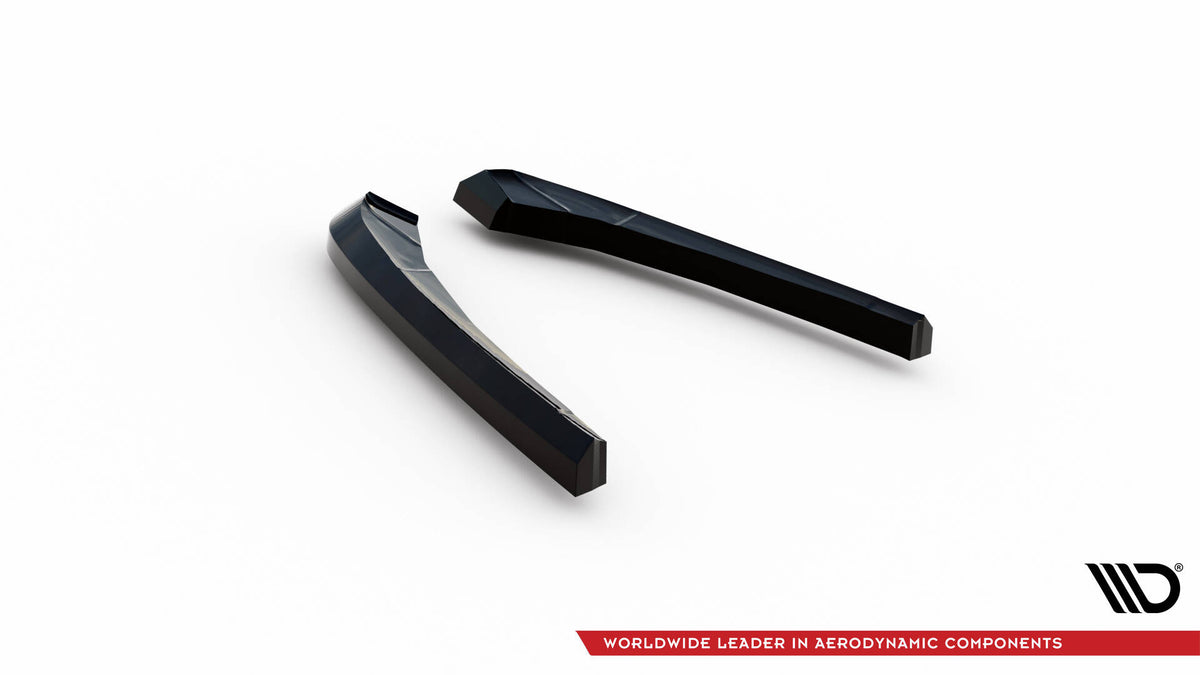Heck Ansatz Flaps Diffusor V.1 passend für BMW X3 M F97 / F97 Facelift schwarz Hochglanz – Ansicht 5