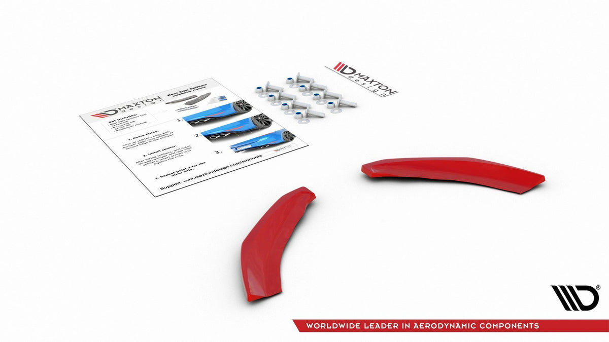 Heck Ansatz Flaps Diffusor passend für VW Polo GTI Mk6  schwarz Hochglanz – Ansicht 7