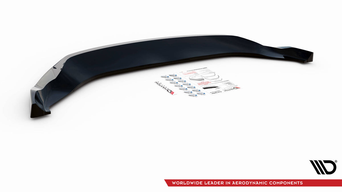 Street+ Spoilerlippe Front Ansatz V.1 passend für Ford Escape ST-Line Mk3 schwarz Hochglanz – Ansicht 6