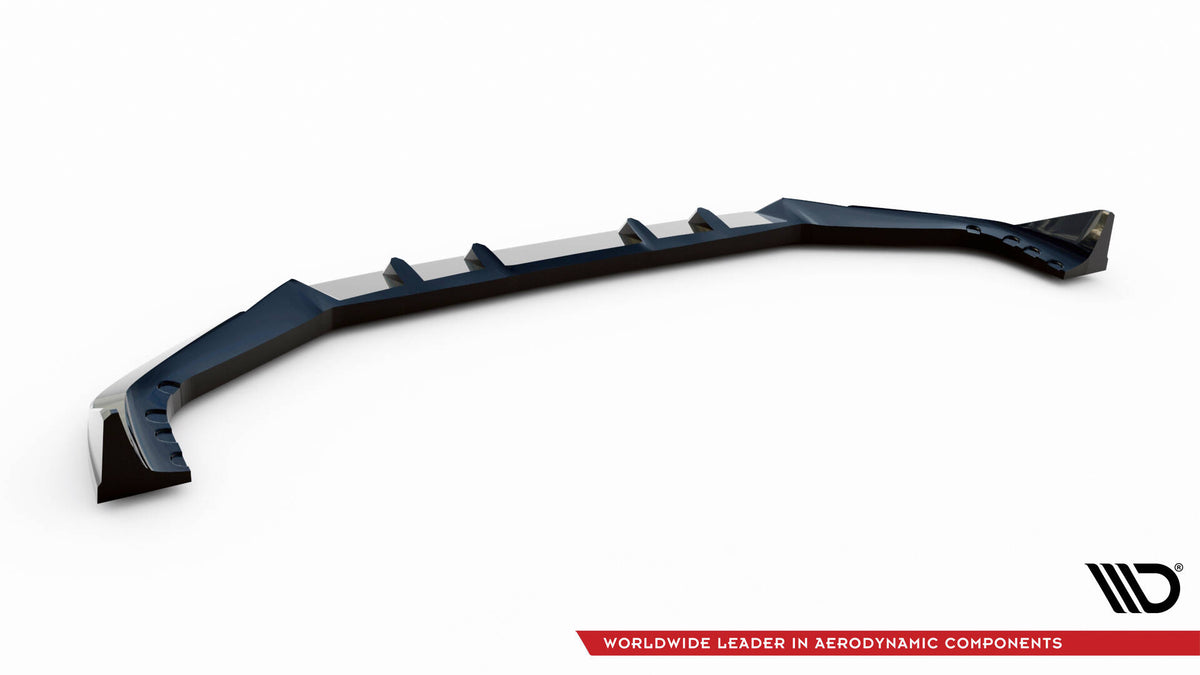 Street+ Spoilerlippe Front Ansatz V.2 passend für BMW X5 M F95 Facelift schwarz Hochglanz – Ansicht 6