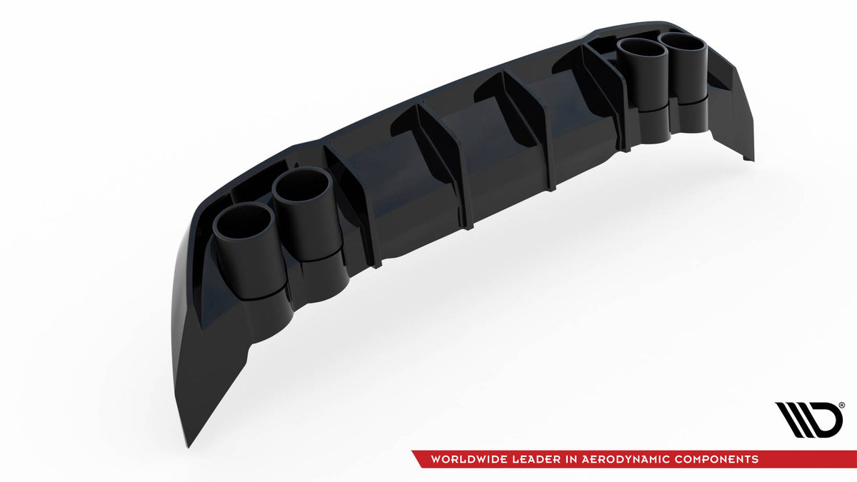 Diffusor Heck Ansatz + Endrohre für Seat Leon FR Hatchback Mk4 – Ansicht 7