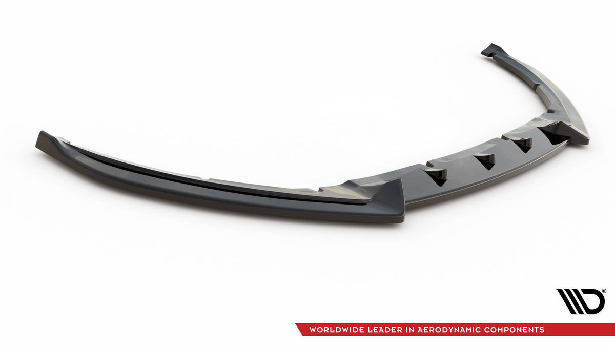 Street+ Spoilerlippe Front Ansatz V.4 passend für Ford Focus ST Mk3 Facelift schwarz Hochglanz – Ansicht 5