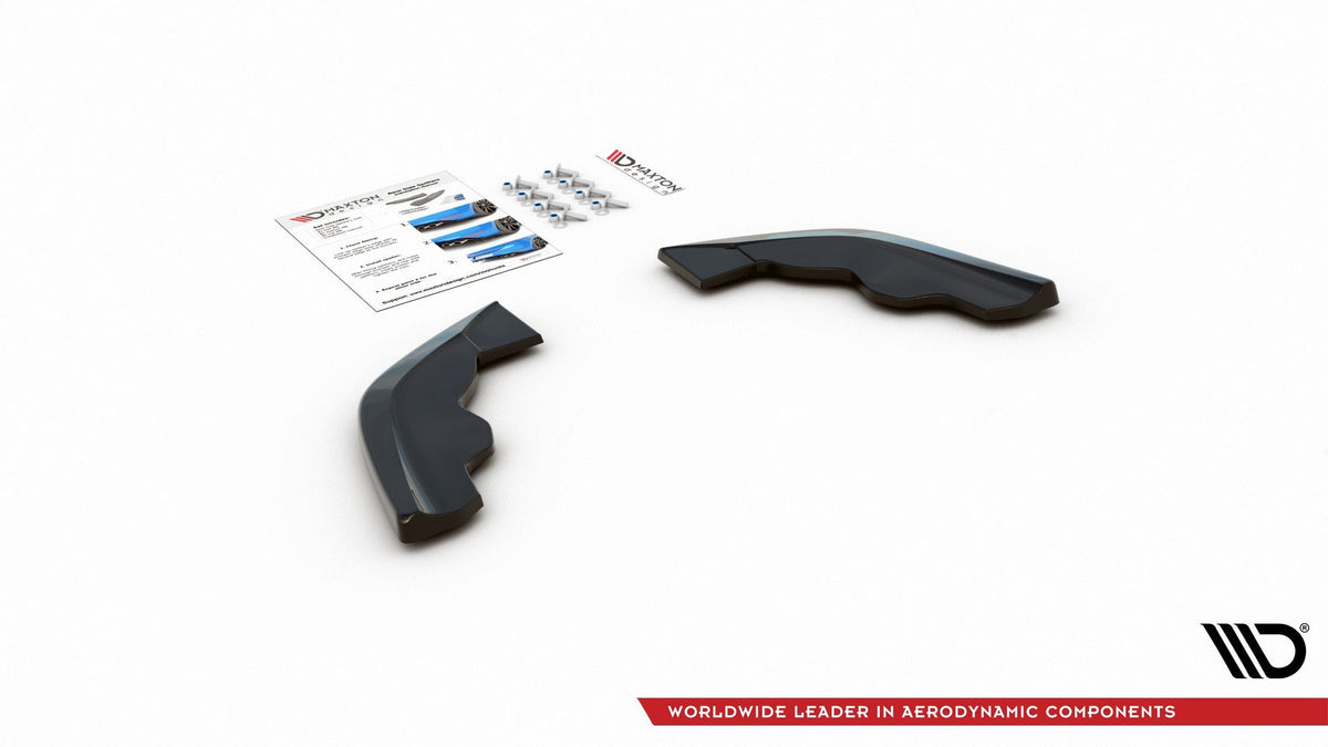 Heck Ansatz Flaps Diffusor V.3 passend für BMW 1er F40 M-Paket/ M135i schwarz Hochglanz – Ansicht 7
