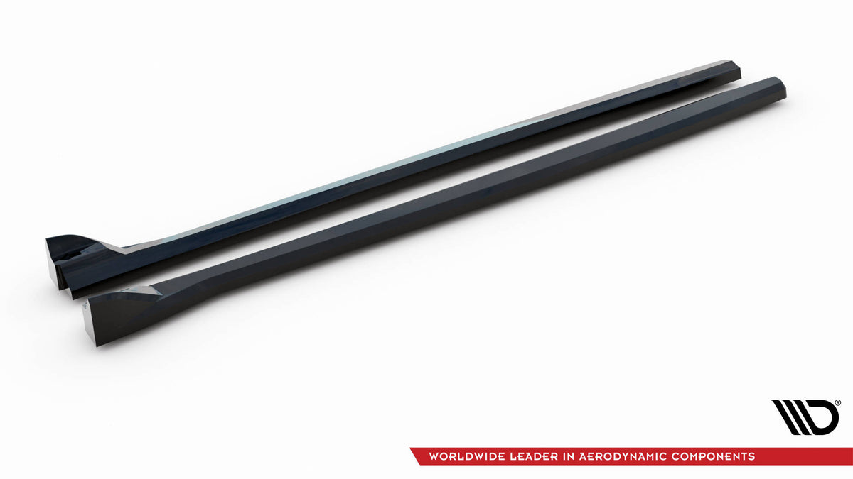 Street+ Seitenschweller Leisten passend für Volvo C40 Mk1 schwarz Hochglanz – Ansicht 5