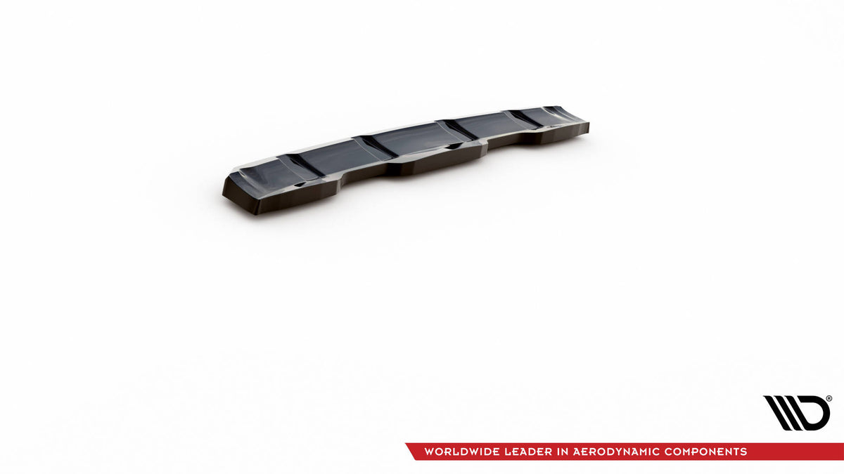 Heckansatz Volvo XC60 R-Design Mk1 Facelift schwarz Hochglanz – Ansicht 6