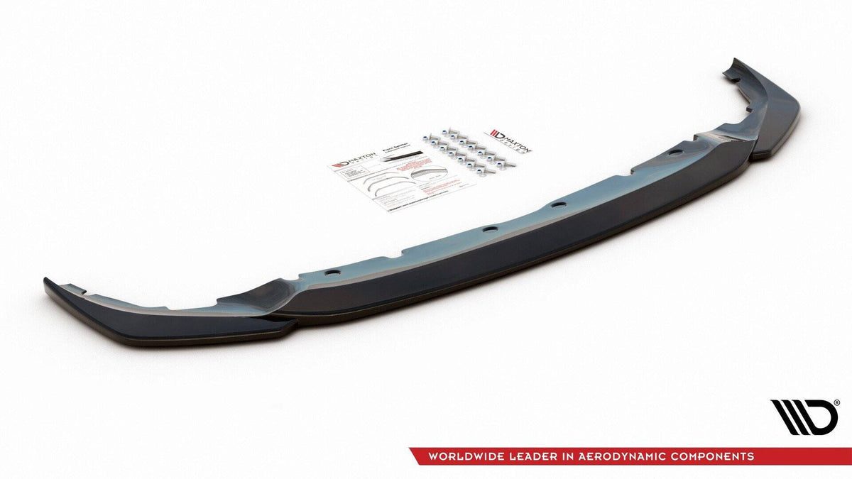 Street+ Spoilerlippe Front Ansatz V.3 passend für BMW 1er M-Paket/ M135i / 128ti F40  schwarz Hochglanz – Ansicht 5