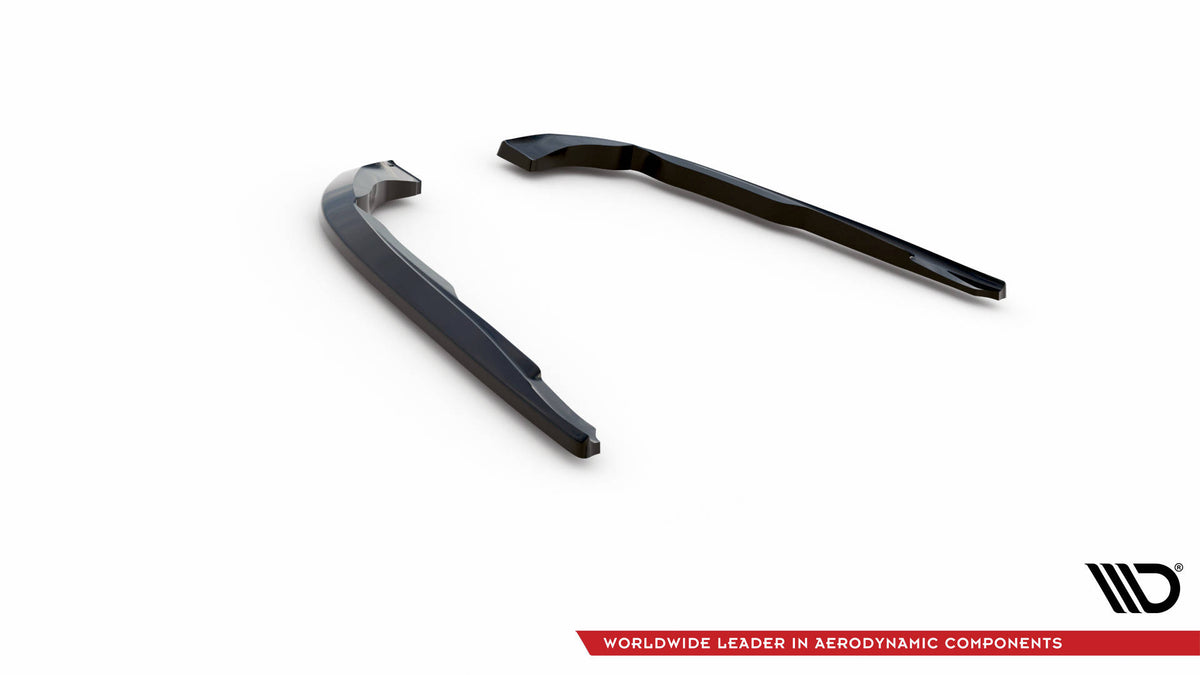 Heck Ansatz Flaps Diffusor V.1 passend für Infiniti Q50 S Mk1 schwarz Hochglanz – Ansicht 6