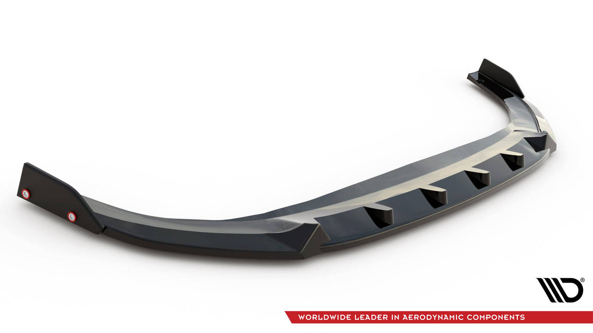 Street+ Spoilerlippe Front Ansatz V.2 + Flaps passend für VW Golf GTI / GTE / R-Line Mk8 Facelift – Ansicht 5