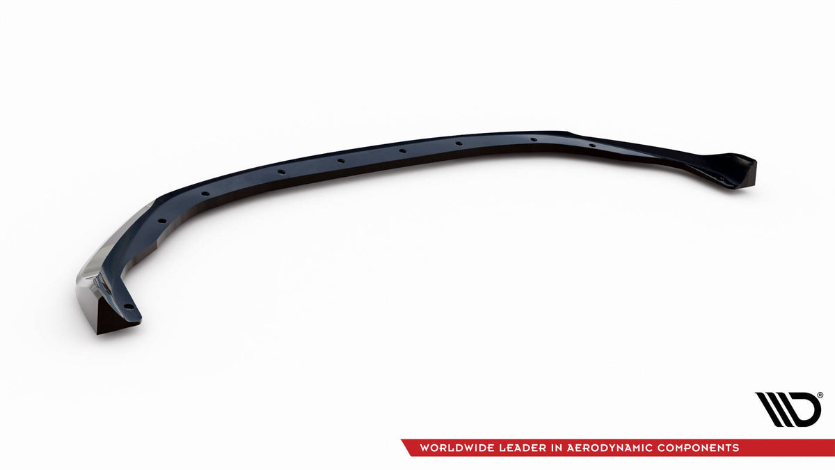 Street+ Spoilerlippe Front Ansatz V.1 passend für Renault Clio R.S. Line Mk5 schwarz Hochglanz – Ansicht 6