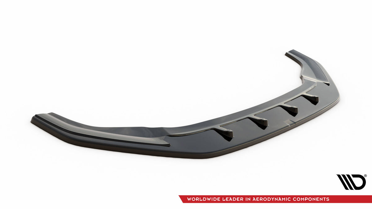 Street+ Spoilerlippe Front Ansatz V.1 passend für VW Golf GTI / GTD Mk7 Facelift schwarz Hochglanz – Ansicht 5