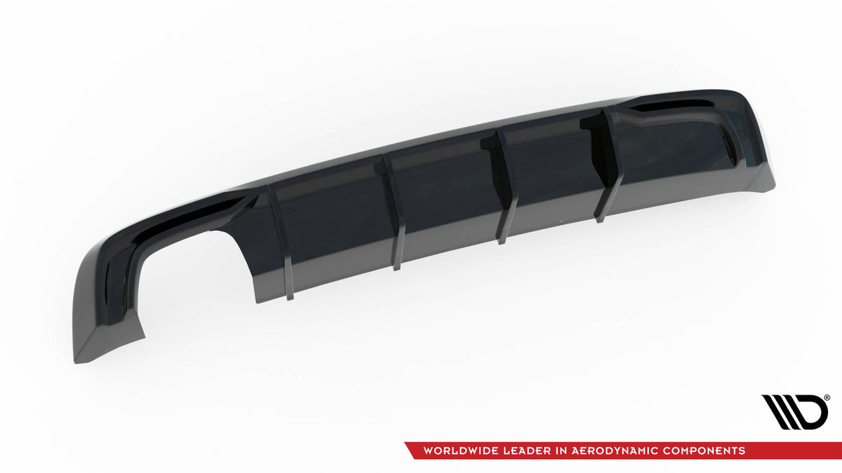 Diffusor Heck Ansatz passend für Audi A3 Sportback 8V Facelift (Doppelauspuff li.) – Ansicht 4