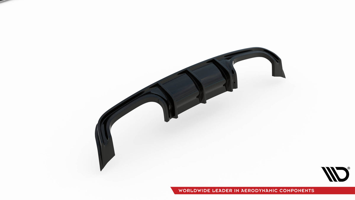 Diffusor Heck Ansatz passend für Mercedes-Benz CLK W209 schwarz Hochglanz – Ansicht 6
