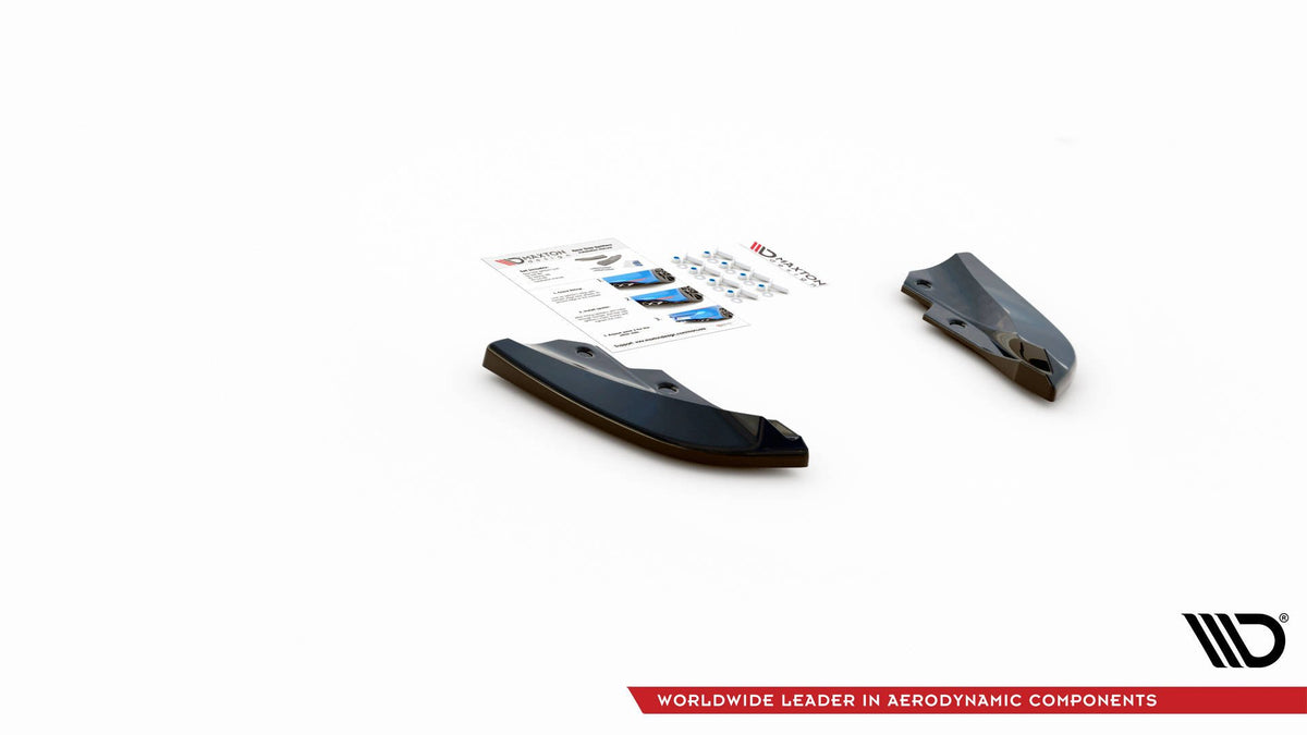 Heck Ansatz Flaps Diffusor V.1 passend für Cupra Formentor VZ Mk1 / Mk1 Facelift schwarz Hochglanz – Ansicht 4