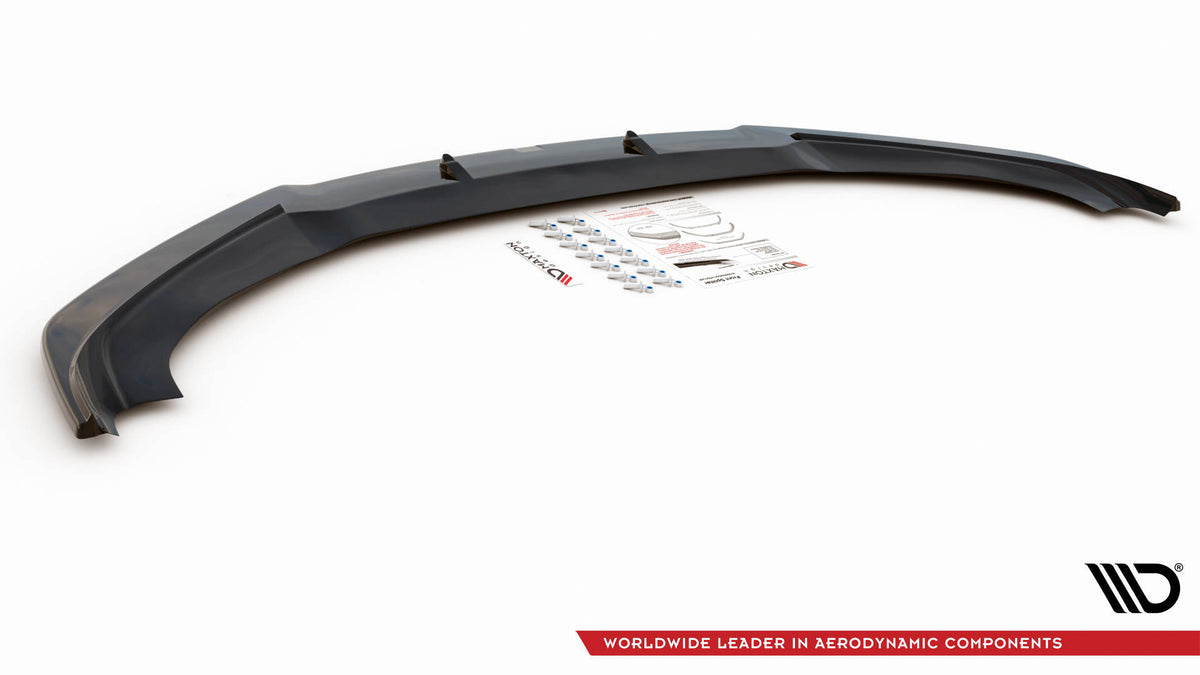 Street+ Spoilerlippe Front Ansatz V.1 passend für Tesla Model S Facelift schwarz Hochglanz – Ansicht 6