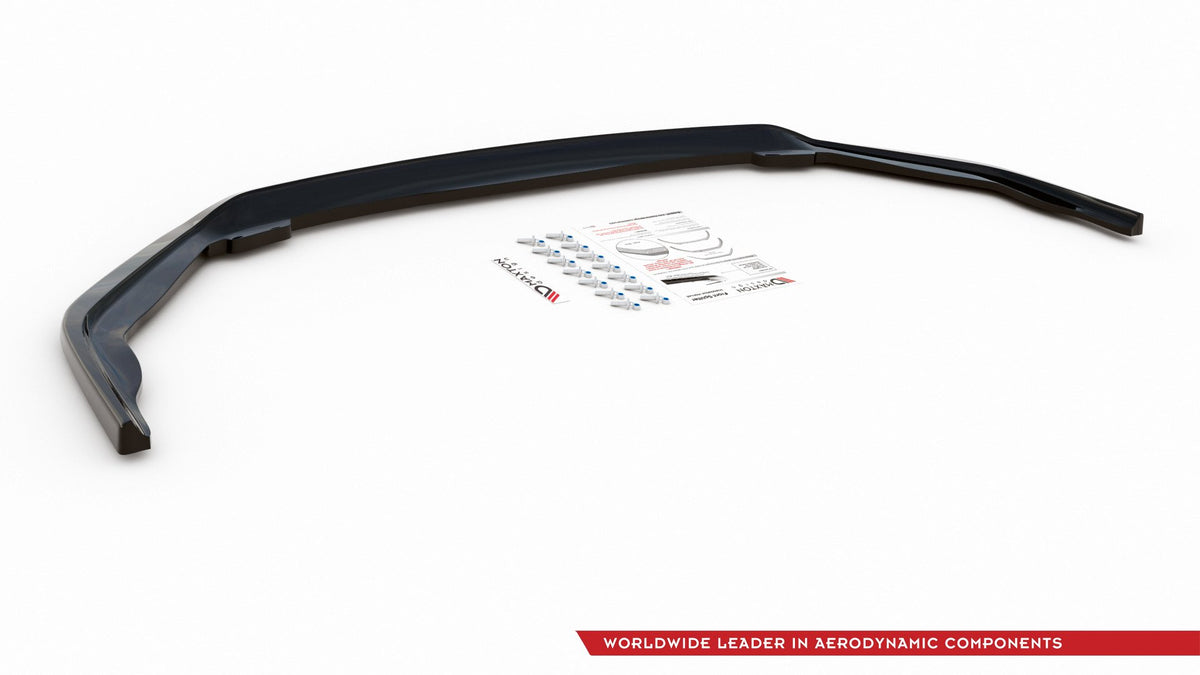 Street+ Spoilerlippe Front Ansatz passend für Toyota Corolla XII Limousine  schwarz Hochglanz – Ansicht 6
