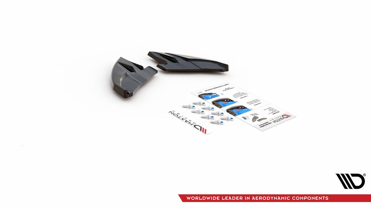 Heck Ansatz Flaps Diffusor V.3 passend für Alfa Romeo Giulietta Facelift schwarz Hochglanz – Ansicht 7