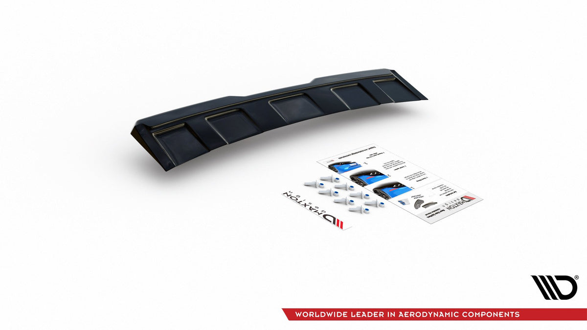 Heckansatz Skoda Kodiaq RS Mk1 / Mk1 Facelift schwarz Hochglanz – Ansicht 7
