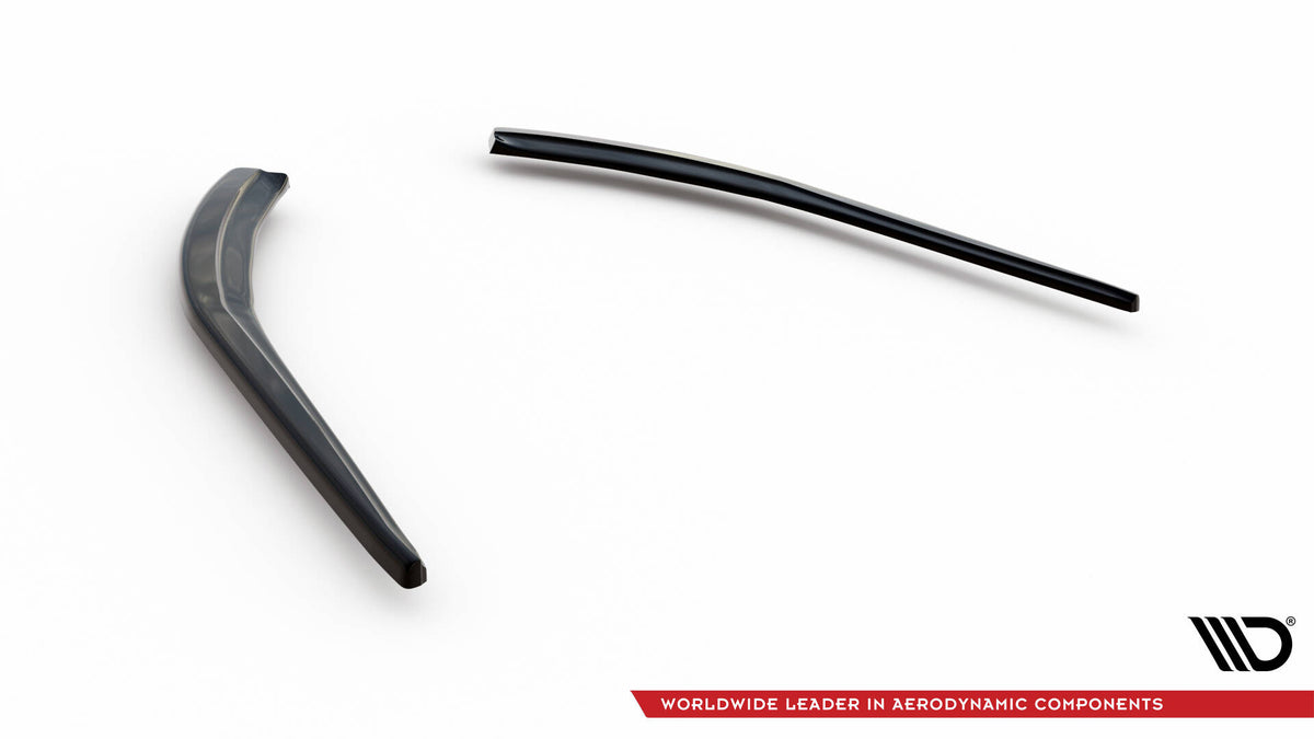 Heck Ansatz Flaps Diffusor passend für Jaguar XE R-Dynamic X760 Facelift schwarz Hochglanz – Ansicht 5