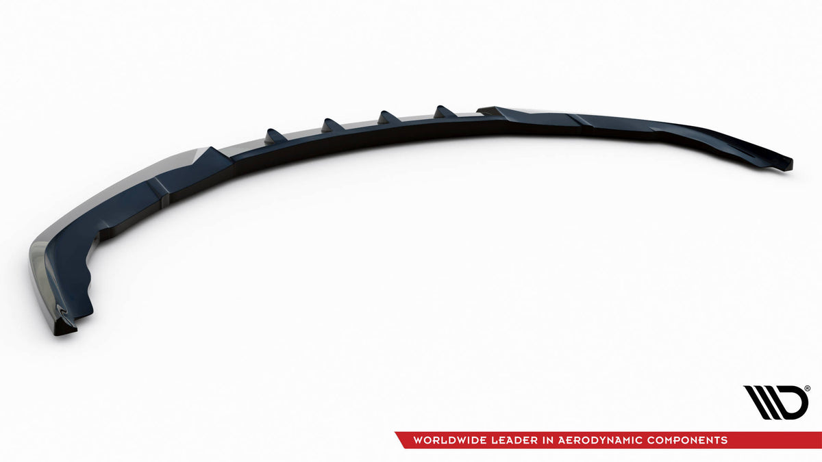 Street+ Spoilerlippe Front Ansatz V.1 passend für Porsche Panamera Turbo Sport Design Package 970 schwarz Hochglanz – Ansicht 6