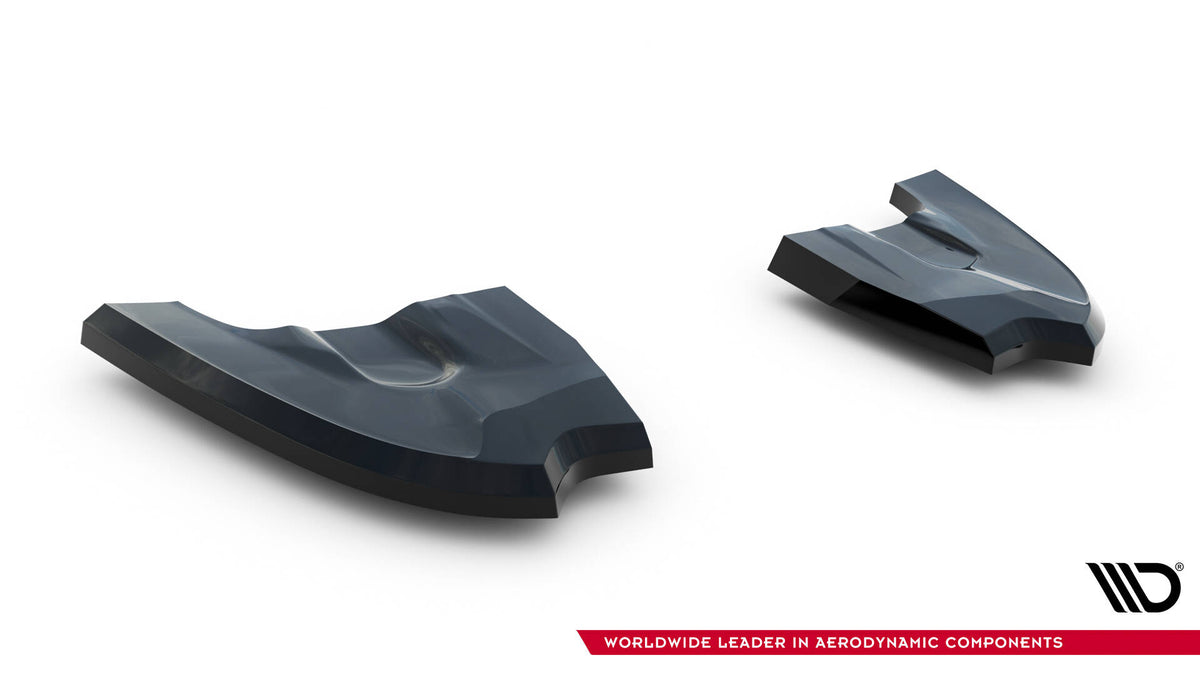 Heck Ansatz Flaps Diffusor V.4 passend für VW Golf GTI Clubsport Mk8 Facelift schwarz Hochglanz – Ansicht 5