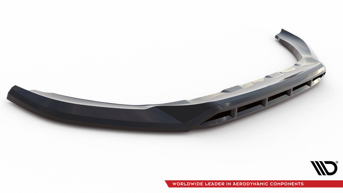 Street+ Spoilerlippe Front Ansatz passend für Volvo XC60 R-Design Mk1 Facelift schwarz Hochglanz – Ansicht 5