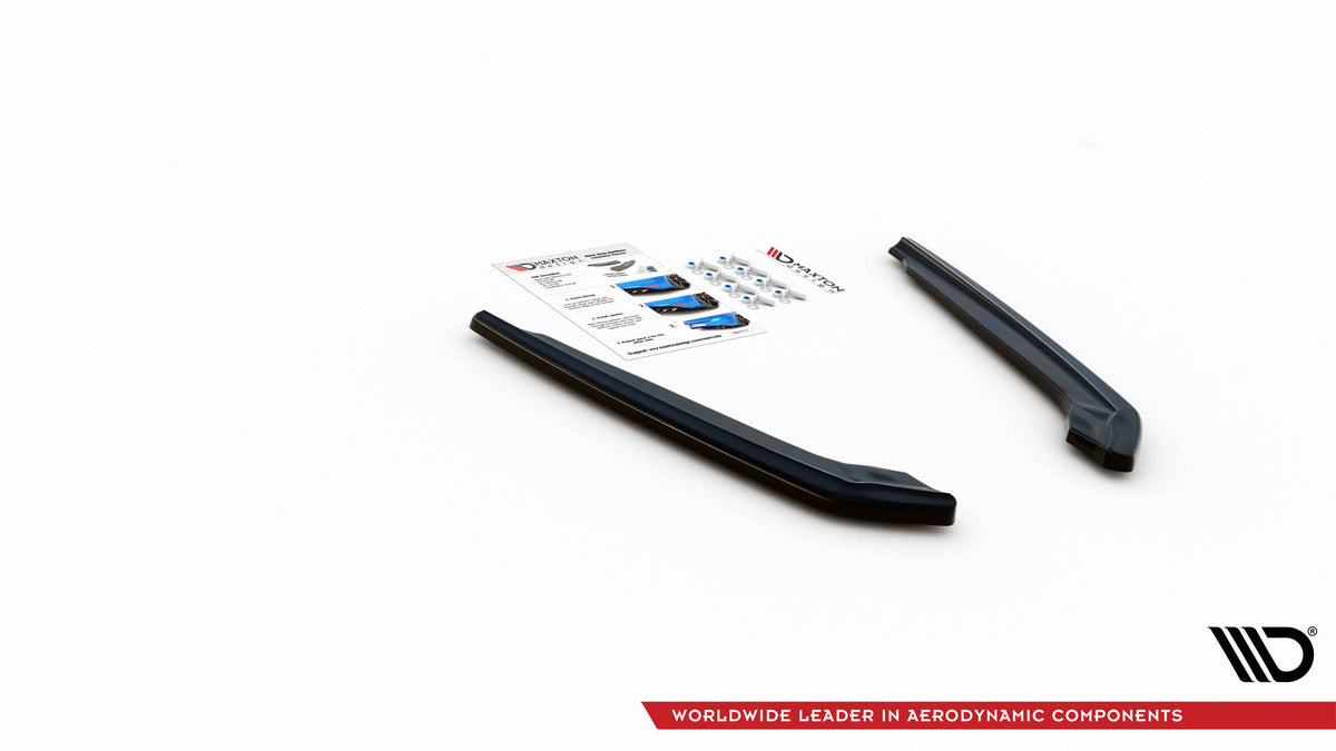 Heck Ansatz Flaps Diffusor V.1 passend für BMW M5 F90 Facelift schwarz Hochglanz – Ansicht 5