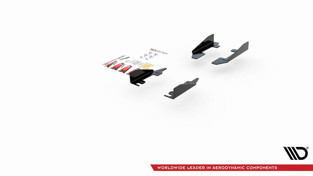 Seitenschweller Flaps passend für VW Polo GTI Mk6 schwarz Hochglanz – Ansicht 7