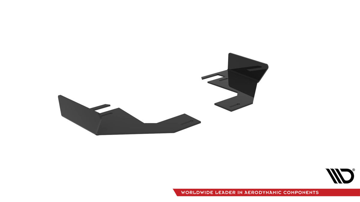 Hintere Seiten Flaps passend für Audi TT S-Line 8S schwarz Hochglanz – Ansicht 5