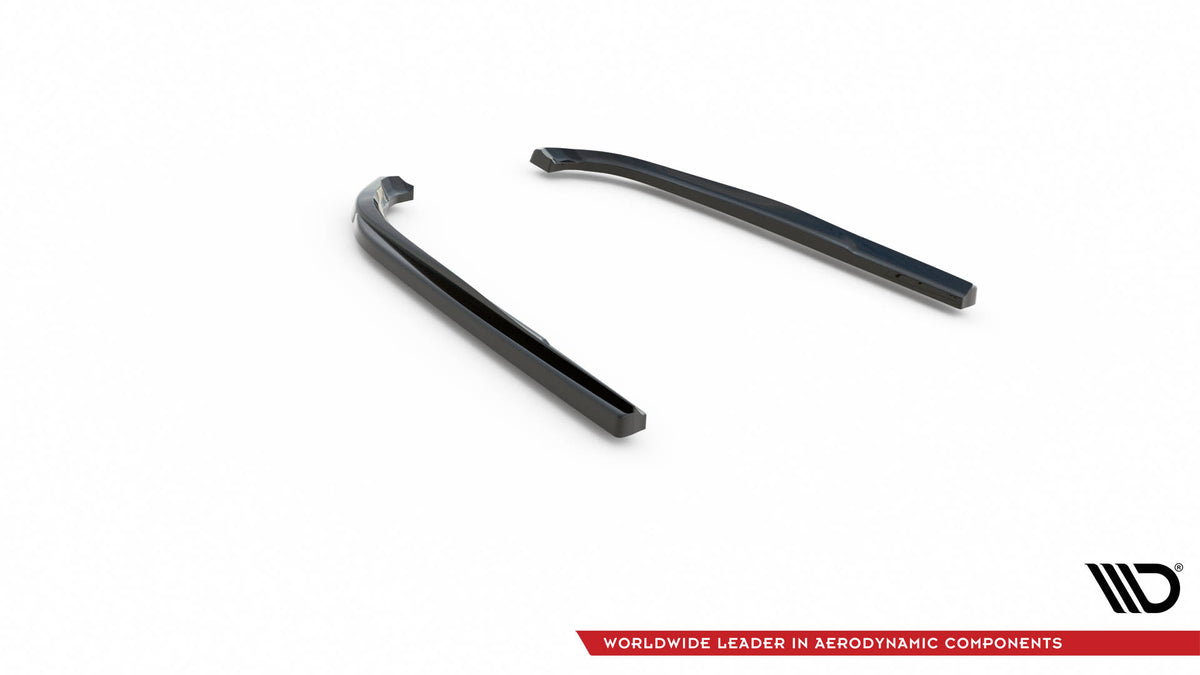 Heck Ansatz Flaps Diffusor passend für Lexus GS F Mk4 Facelift schwarz Hochglanz – Ansicht 6