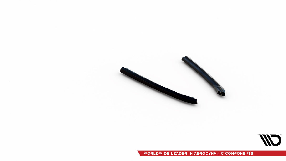 Heck Ansatz Flaps Diffusor V.2 passend für Audi A6 Avant / Limousine C7  schwarz Hochglanz – Ansicht 6