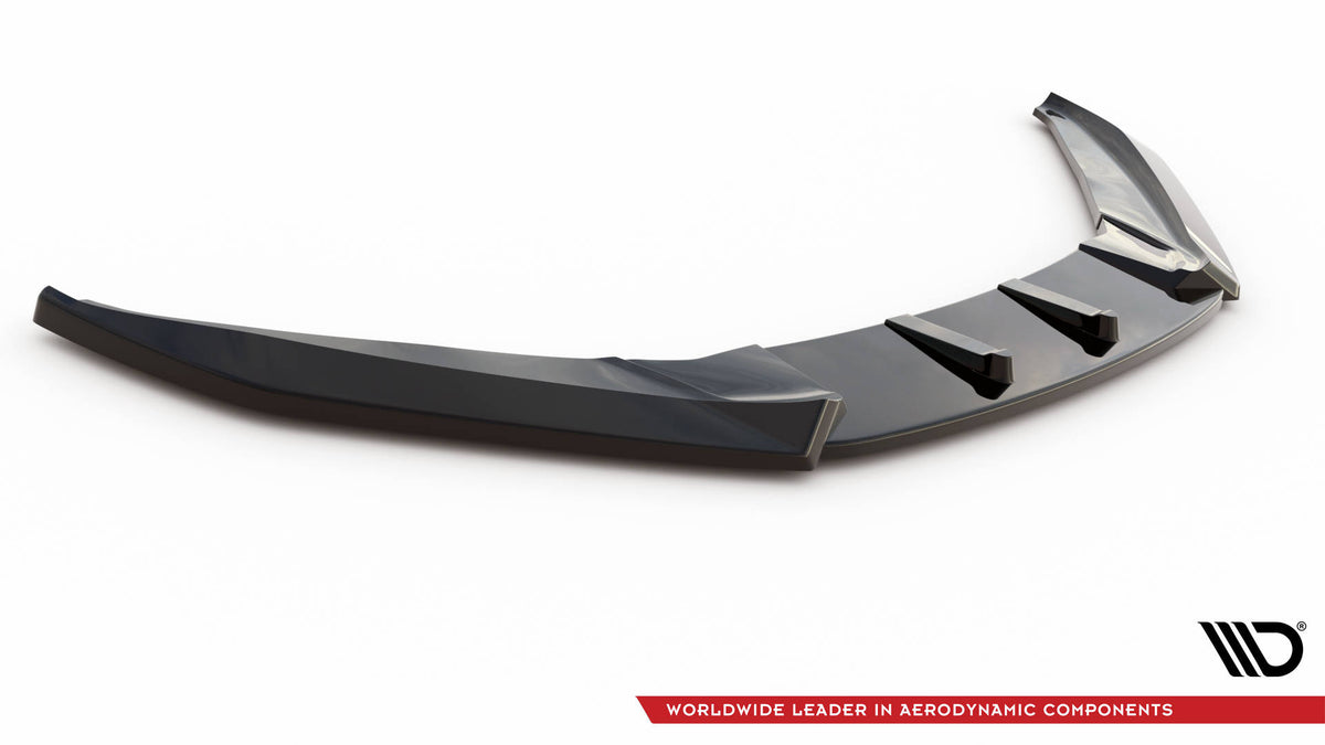Street+ Spoilerlippe Front Ansatz V.3 passend für VW Scirocco Mk3 schwarz Hochglanz – Ansicht 5