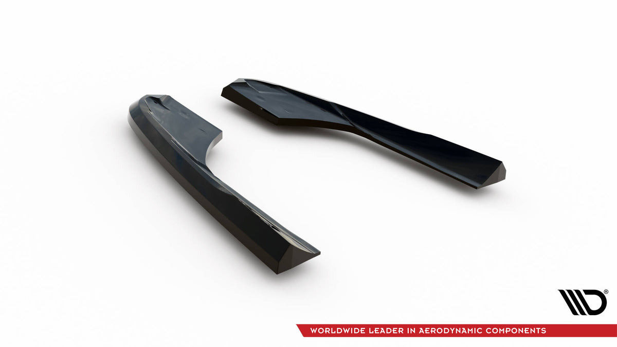 Heck Ansatz Flaps Diffusor V.2 passend für Audi RS3 Limousine 8V Facelift schwarz Hochglanz – Ansicht 6