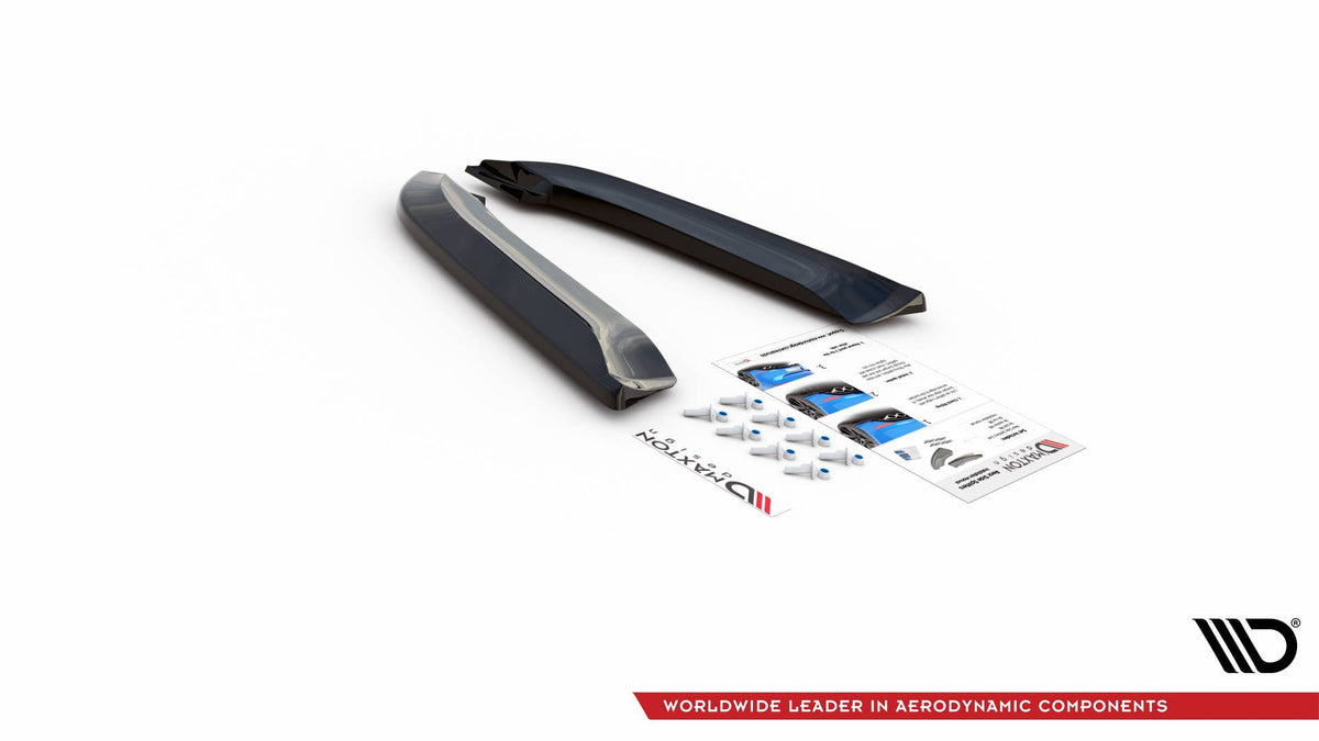 Heck Ansatz Flaps Diffusor V.1 passend für Audi RS4 Limousine B7 schwarz Hochglanz – Ansicht 9