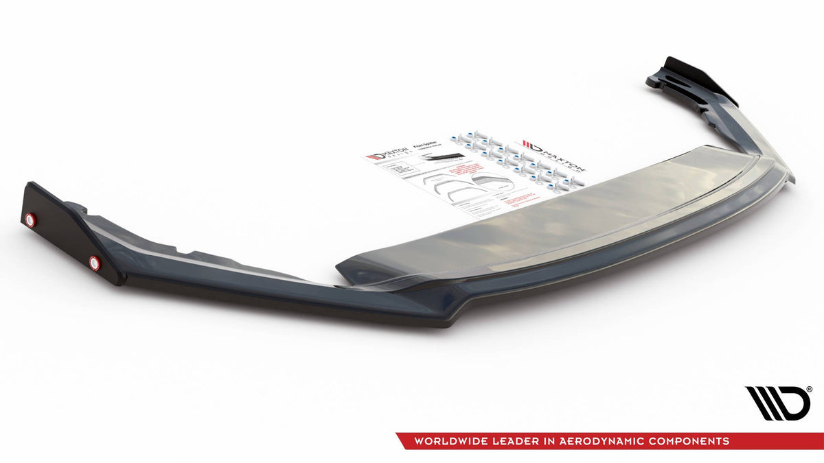 Street+ Spoilerlippe Front Ansatz V.2 + Flaps passend für Skoda Octavia RS Mk4 – Ansicht 6