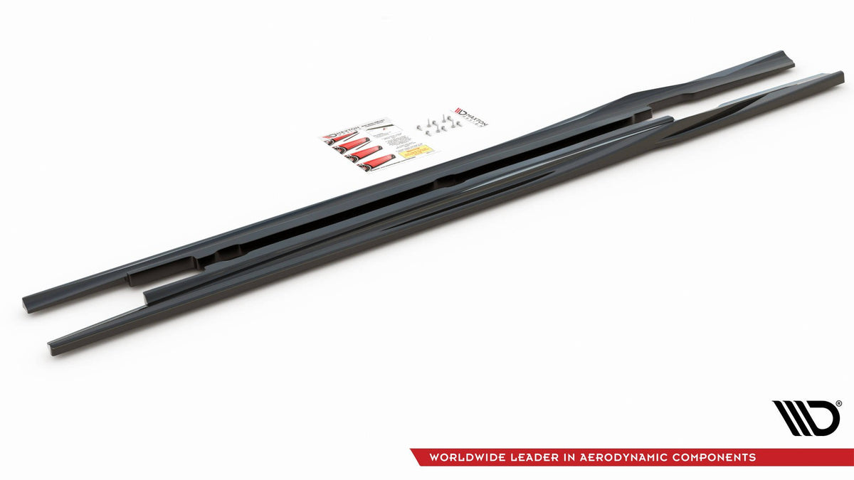 Street+ Seitenschweller Leisten passend für Mercedes-Benz E W213 schwarz Hochglanz – Ansicht 7