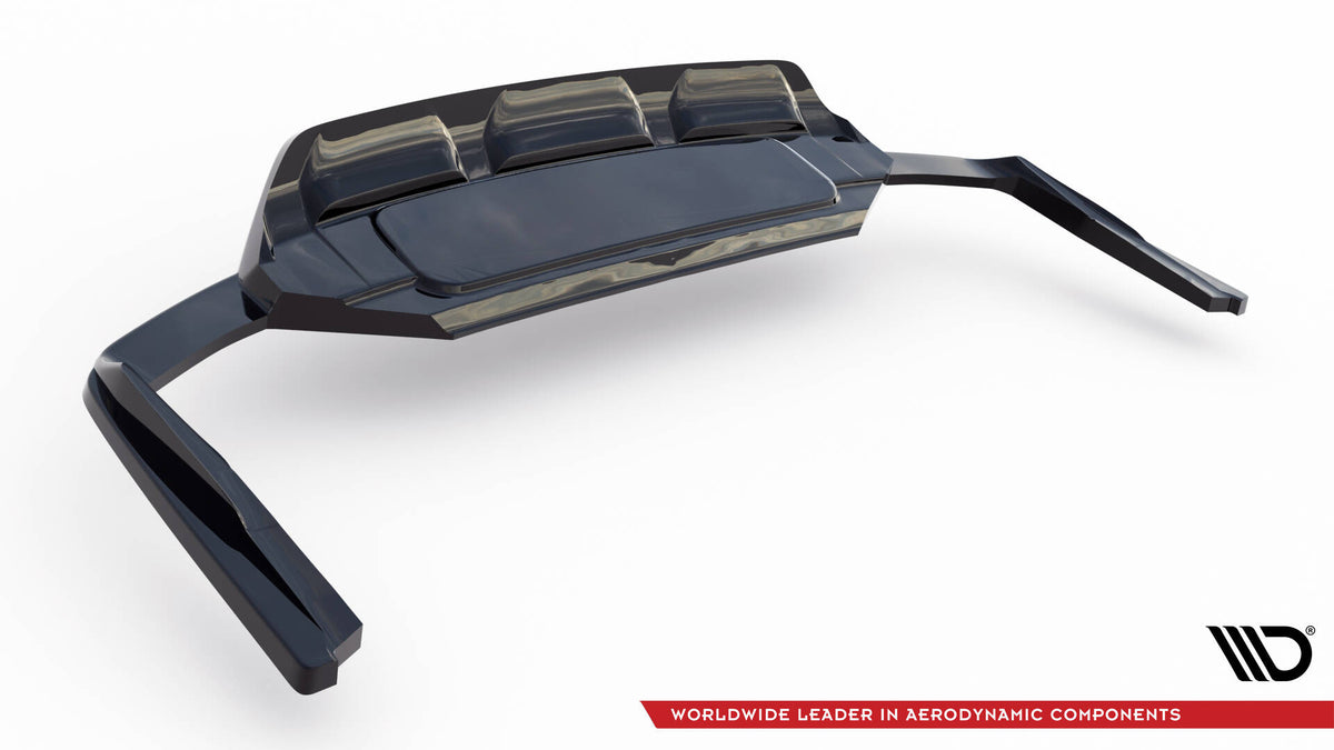 Street+ Mittlerer Diffusor RACE passend für Audi SQ7 Mk2 (4M) Facelift  schwarz Hochglanz – Ansicht 7