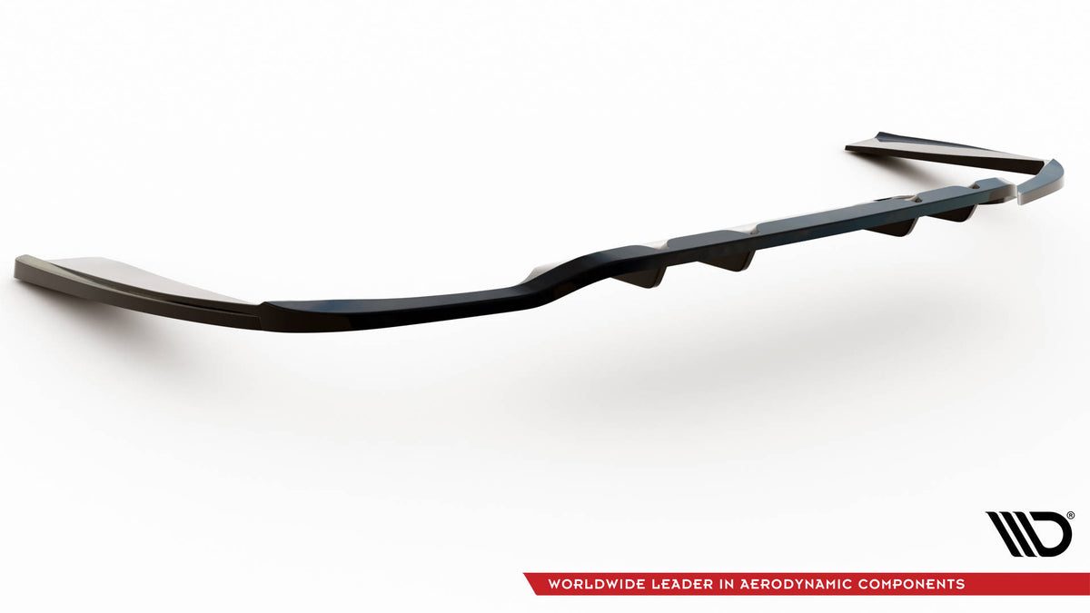 Street+ Mittlerer Diffusor RACE passend für Mercedes-Benz C AMG-Line W205 Facelift schwarz Hochglanz – Ansicht 7